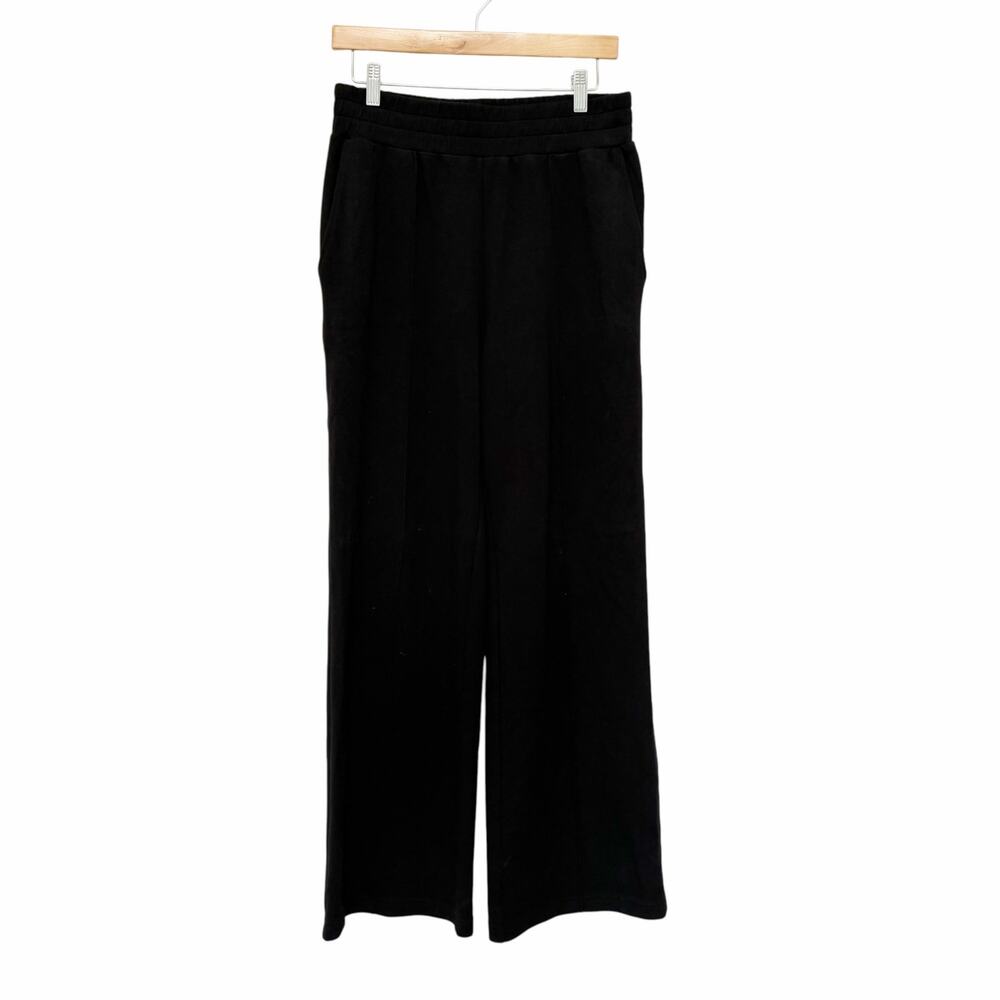 Varley Black DoubleSoft The Wide Leg Pants 30 Sz M